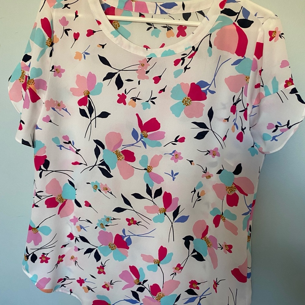 Flowery dress shirt